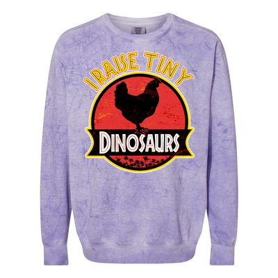 I Raise Tiny Dinosaurs Colorblast Crewneck Sweatshirt