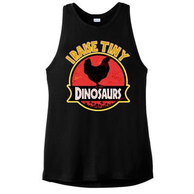 I Raise Tiny Dinosaurs Ladies PosiCharge Tri-Blend Wicking Tank