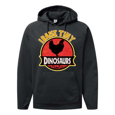 I Raise Tiny Dinosaurs Performance Fleece Hoodie