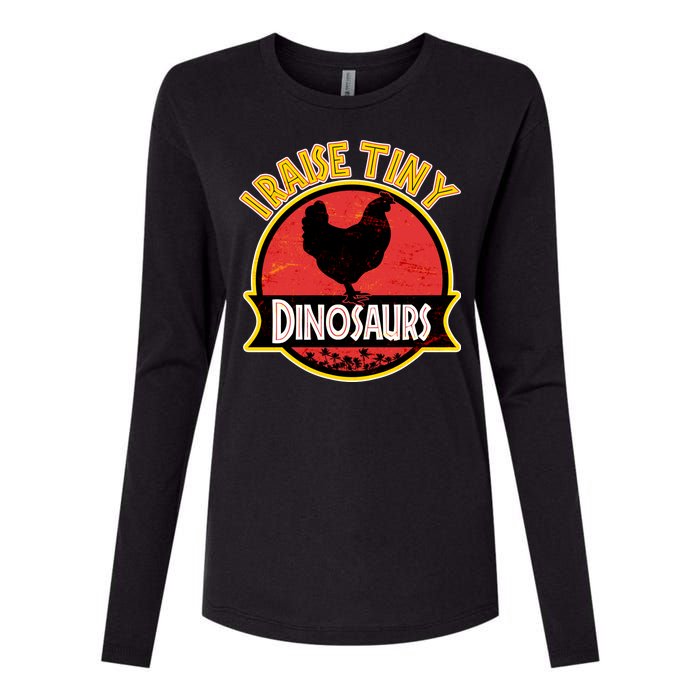 I Raise Tiny Dinosaurs Womens Cotton Relaxed Long Sleeve T-Shirt