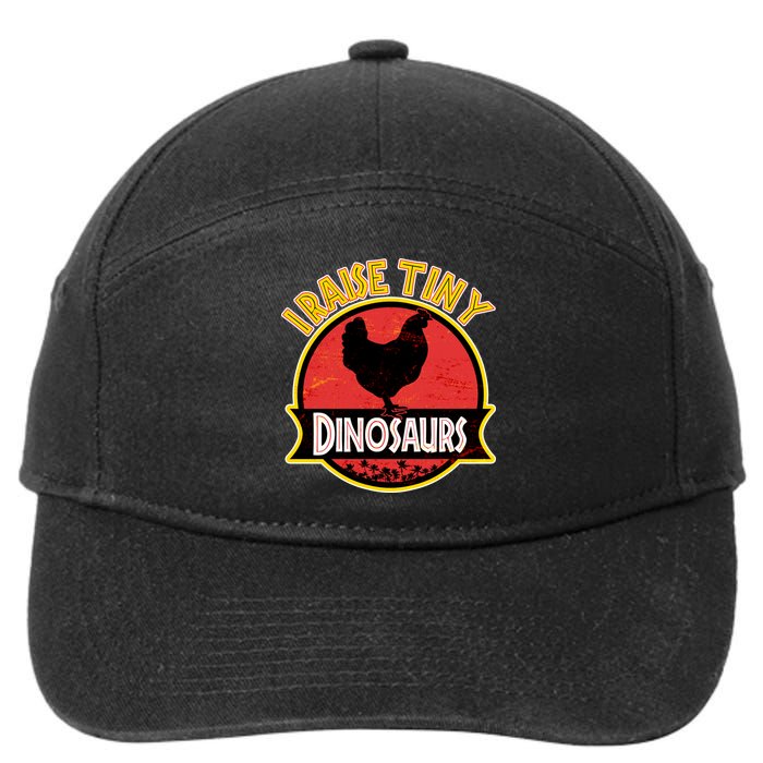 I Raise Tiny Dinosaurs 7-Panel Snapback Hat