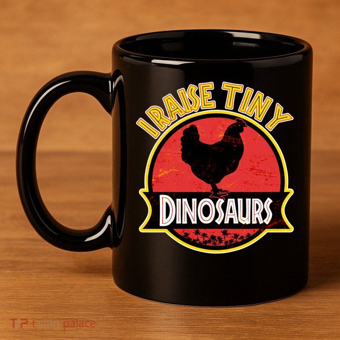 I Raise Tiny Dinosaurs 11oz C Handle Ceramic Mug