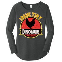 I Raise Tiny Dinosaurs Women's Perfect Tri Tunic Long Sleeve Shirt