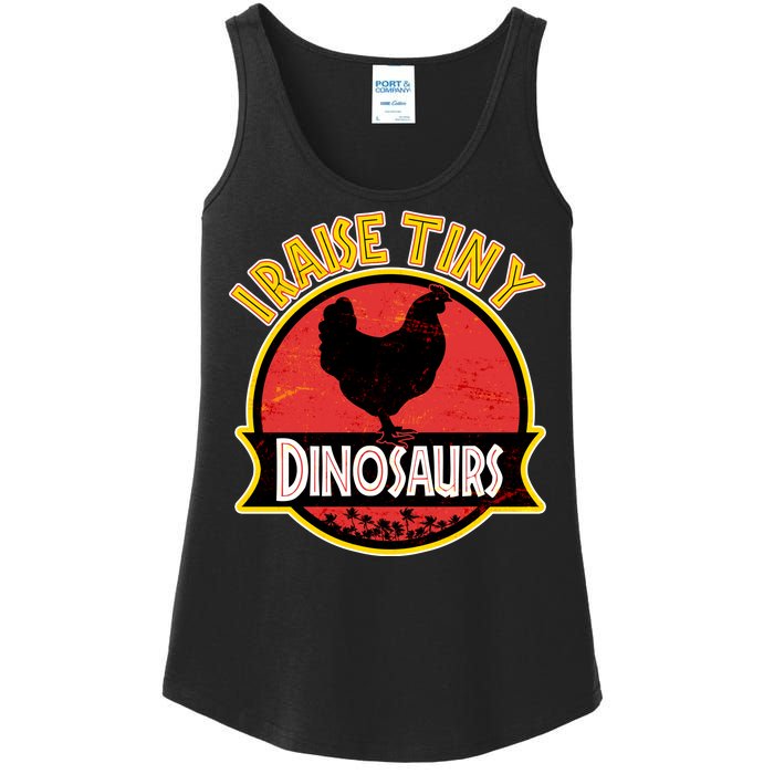 I Raise Tiny Dinosaurs Ladies Essential Tank