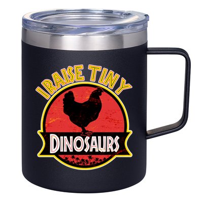 I Raise Tiny Dinosaurs 12oz Stainless Steel Coffee Mug