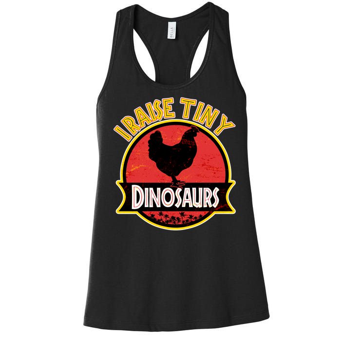 I Raise Tiny Dinosaurs Women's Racerback Tank