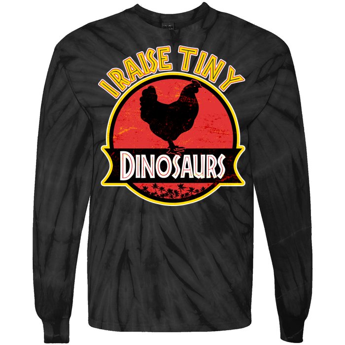 I Raise Tiny Dinosaurs Tie-Dye Long Sleeve Shirt