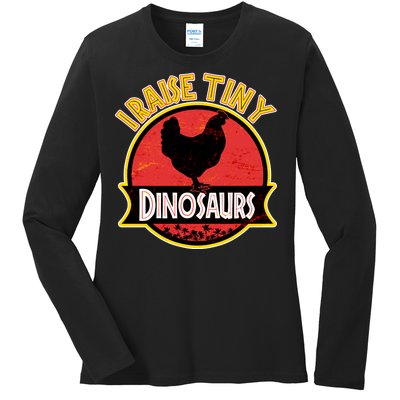 I Raise Tiny Dinosaurs Ladies Long Sleeve Shirt