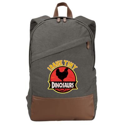 I Raise Tiny Dinosaurs Cotton Canvas Backpack