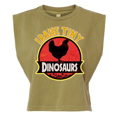 I Raise Tiny Dinosaurs Garment-Dyed Women's Muscle Tee