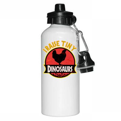 I Raise Tiny Dinosaurs Aluminum Water Bottle