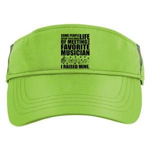 I Raised Mine Favorite Musician Adult Drive Performance Visor