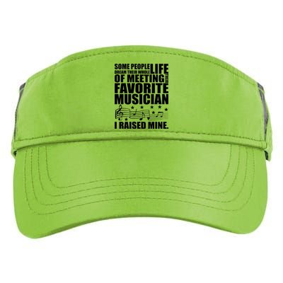 I Raised Mine Favorite Musician Adult Drive Performance Visor