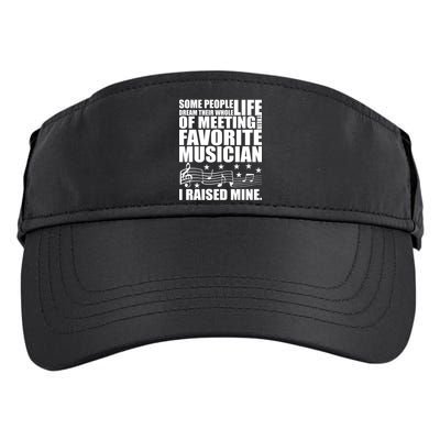 I Raised Mine Favorite Musician Adult Drive Performance Visor