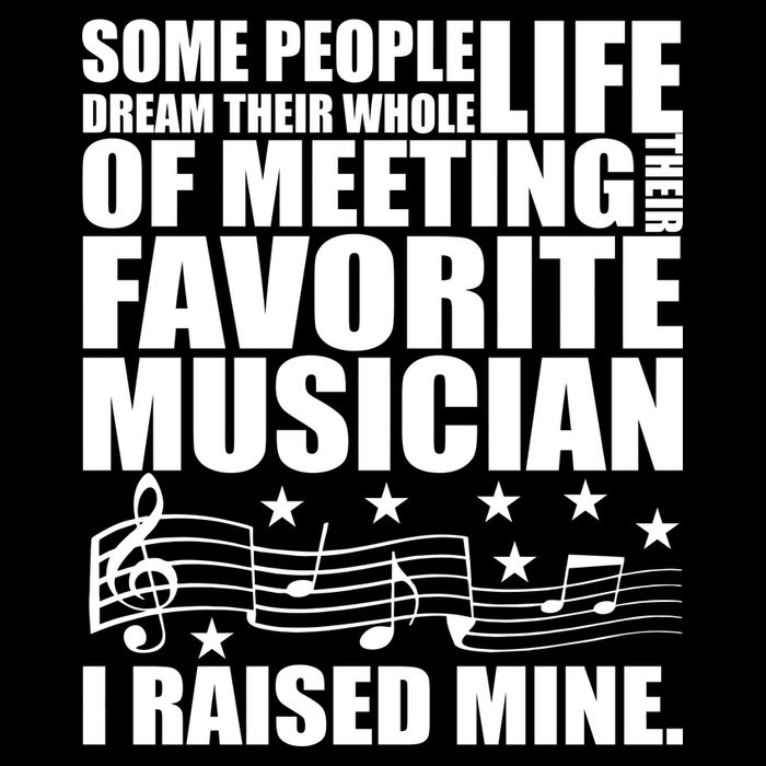 I Raised Mine Favorite Musician Cropped Pullover Crew