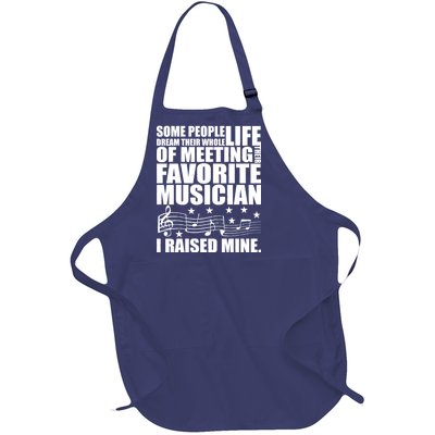 I Raised Mine Favorite Musician Full-Length Apron With Pockets