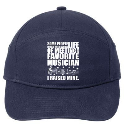 I Raised Mine Favorite Musician 7-Panel Snapback Hat