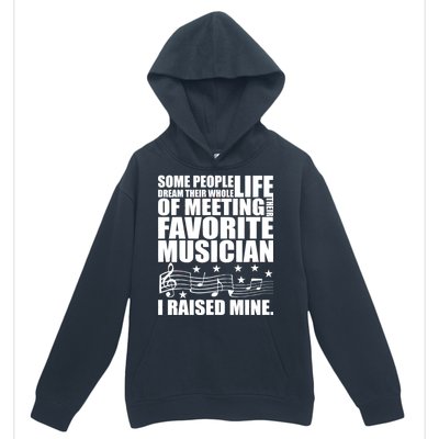 I Raised Mine Favorite Musician Urban Pullover Hoodie