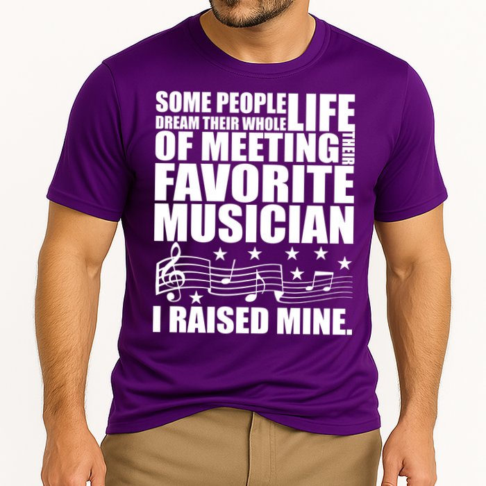 I Raised Mine Favorite Musician Cooling Performance Crew T-Shirt