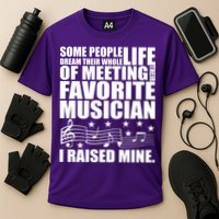I Raised Mine Favorite Musician Cooling Performance Crew T-Shirt