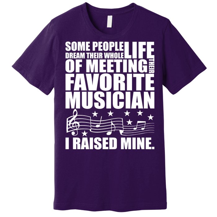 I Raised Mine Favorite Musician Premium T-Shirt