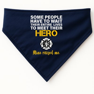 I Raised My Firefighter Hero USA-Made Doggie Bandana