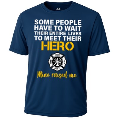 I Raised My Firefighter Hero Performance Shirt