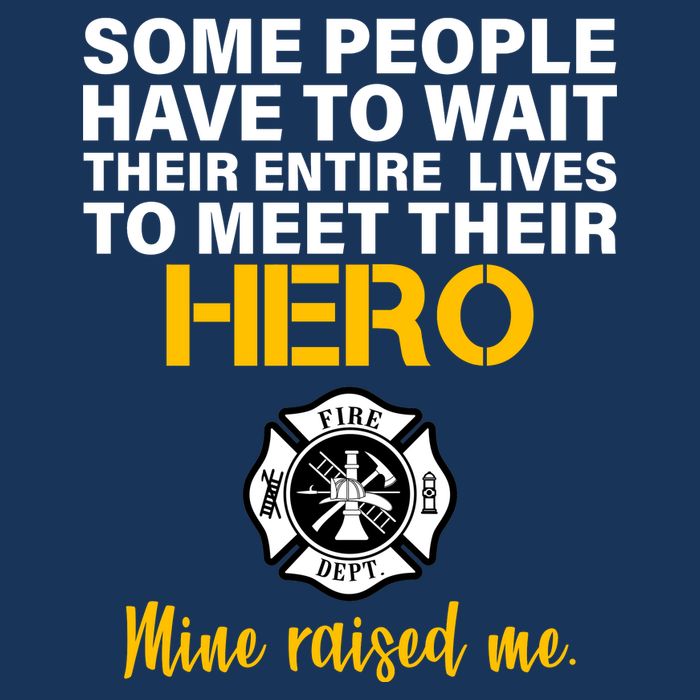 I Raised My Firefighter Hero Drawstring Bag