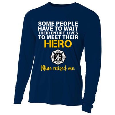 I Raised My Firefighter Hero Cooling Performance Long Sleeve Crew