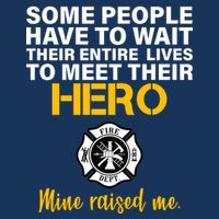 I Raised My Firefighter Hero Youth Performance Sprint T-Shirt