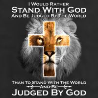 I Rather Stand With God And Be Judge By The World 7 Panel Mesh Trucker Snapback Hat