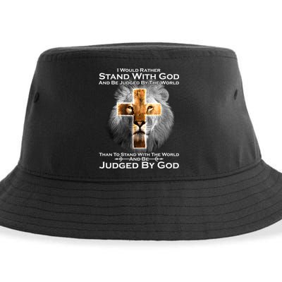 I Rather Stand With God And Be Judge By The World Sustainable Bucket Hat