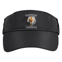 I Rather Stand With God And Be Judge By The World Adult Drive Performance Visor