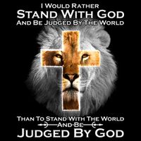 I Rather Stand With God And Be Judge By The World Drawstring Bag
