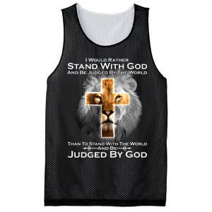 I Rather Stand With God And Be Judge By The World Mesh Reversible Basketball Jersey Tank