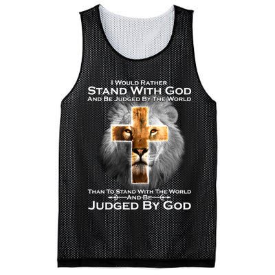 I Rather Stand With God And Be Judge By The World Mesh Reversible Basketball Jersey Tank