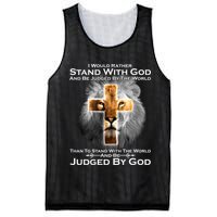 I Rather Stand With God And Be Judge By The World Mesh Reversible Basketball Jersey Tank