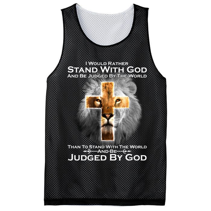 I Rather Stand With God And Be Judge By The World Mesh Reversible Basketball Jersey Tank