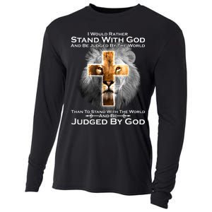 I Rather Stand With God And Be Judge By The World Cooling Performance Long Sleeve Crew