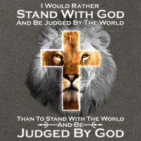 I Rather Stand With God And Be Judge By The World Cotton Canvas Backpack