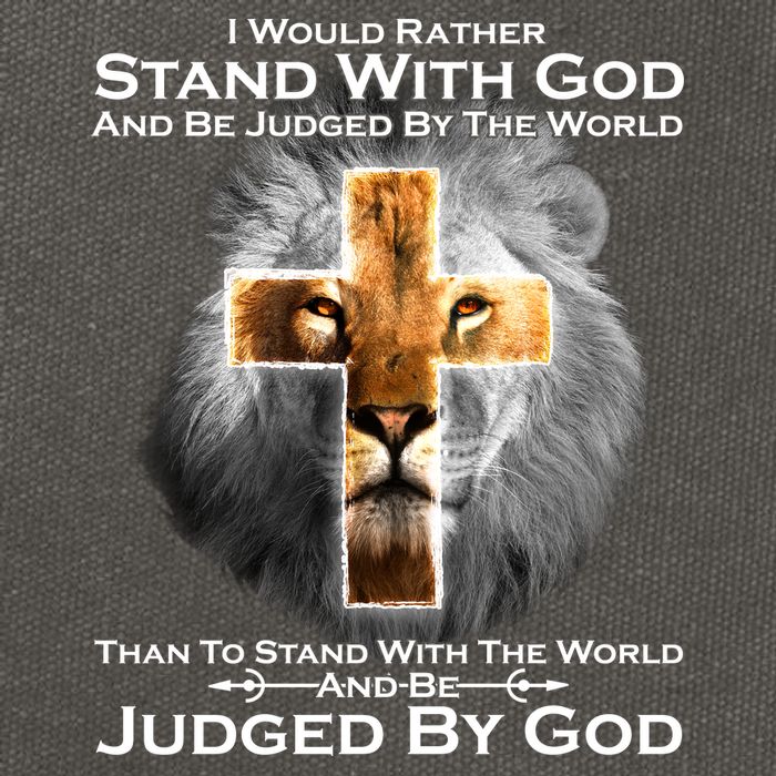 I Rather Stand With God And Be Judge By The World Cotton Canvas Backpack