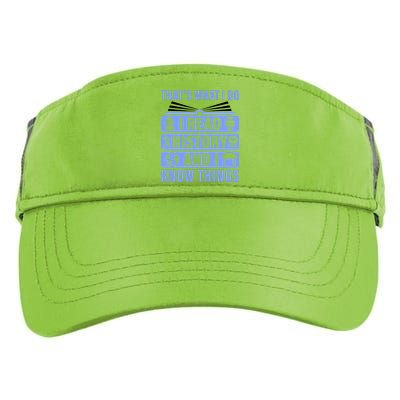 I Read History And I Know Things Funny Adult Drive Performance Visor