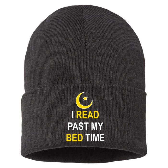 I Read Past My Bedtime Sustainable Knit Beanie