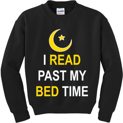 I Read Past My Bedtime Kids Sweatshirt