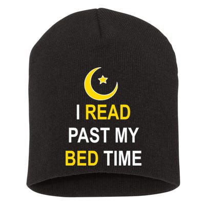 I Read Past My Bedtime Short Acrylic Beanie