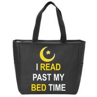 I Read Past My Bedtime Zip Tote Bag