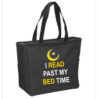 I Read Past My Bedtime Zip Tote Bag