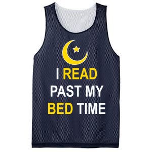 I Read Past My Bedtime Mesh Reversible Basketball Jersey Tank