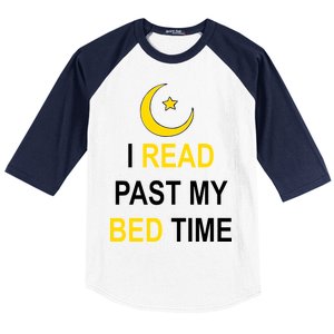 I Read Past My Bedtime Baseball Sleeve Shirt