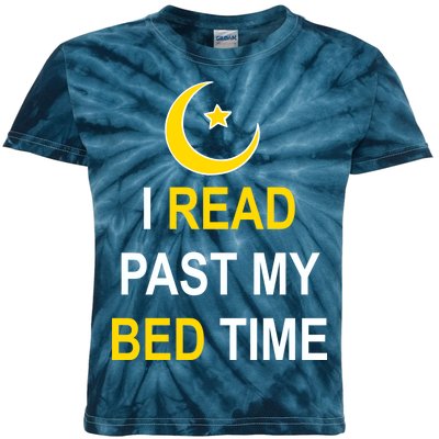 I Read Past My Bedtime Kids Tie-Dye T-Shirt